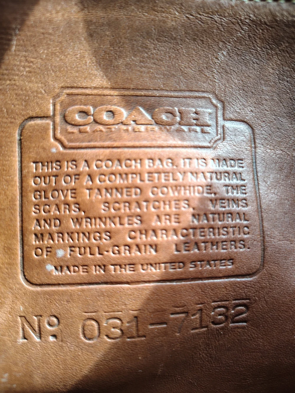 (Pre-1994) Vintage USA Coach Court Bag 9870 British Tan Leather Crossbody